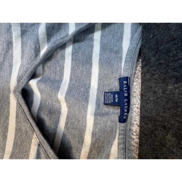 Ralph Lauren Sport Long Sleeve Tee Shirt Medium Striped V Neck See Description - Picture 2 of 3
